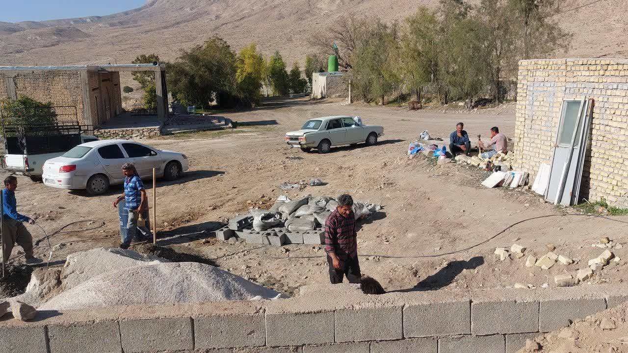 خدمات رسانی در روستای الیف