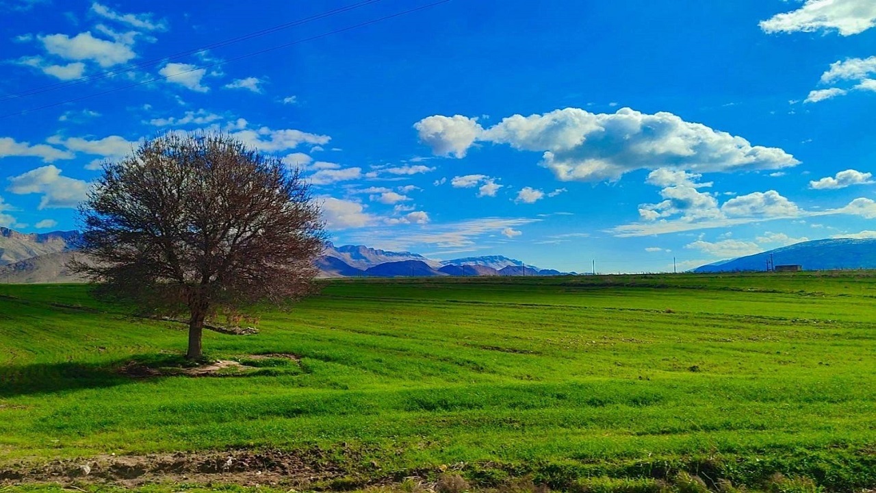 گزارش تصویری از آسمان آبی گیلانغرب بعد از یک روز بارندگی