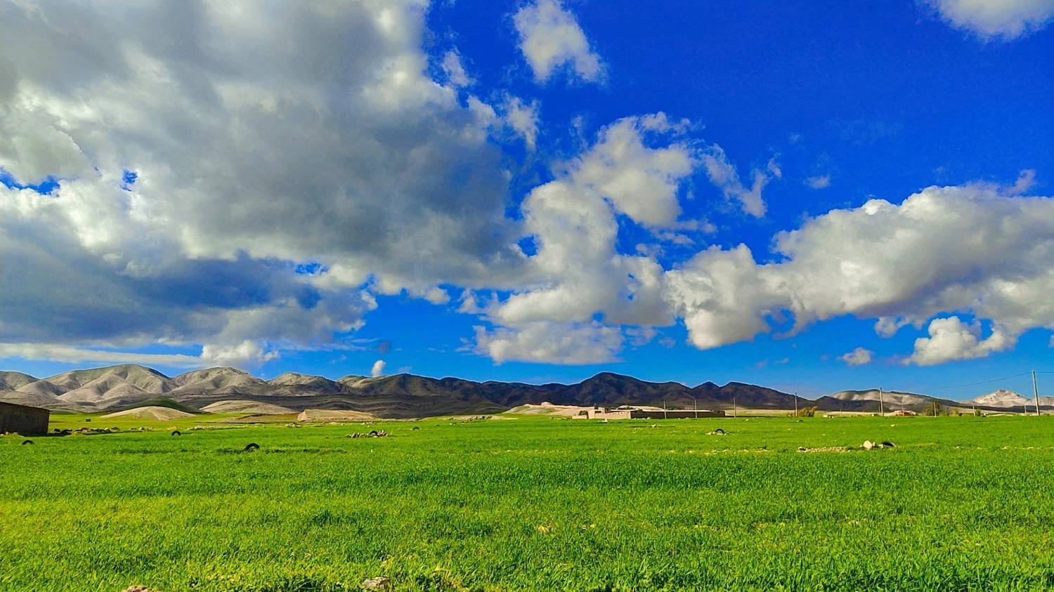 آسمان آبی گیلانغرب بعد از یک روز بارندگی