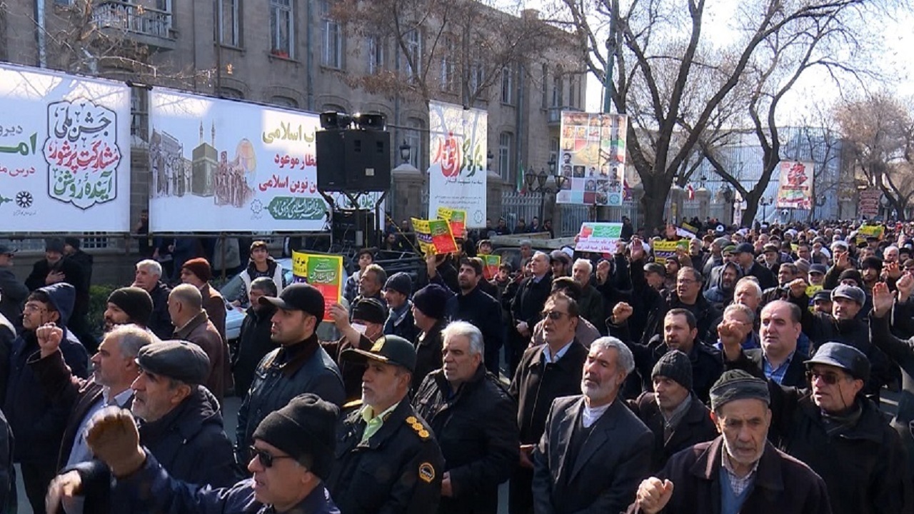 طنین خشم ملت از صهیونیسم این بار از گلوی مردم آذربایجان شرقی