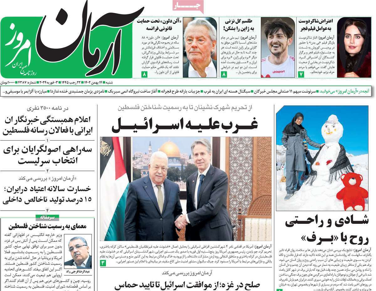 روزنامه آرمان امروز