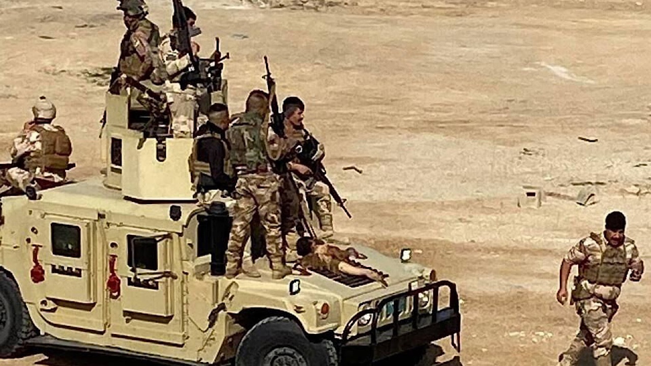 حمله داعش به مواضع ارتش و الحشد الشعبی عراق