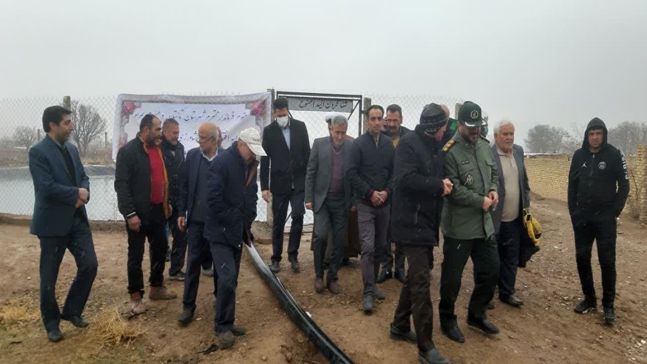  افتتاح یک طرح آب و خاک در شهرستان تاکستان