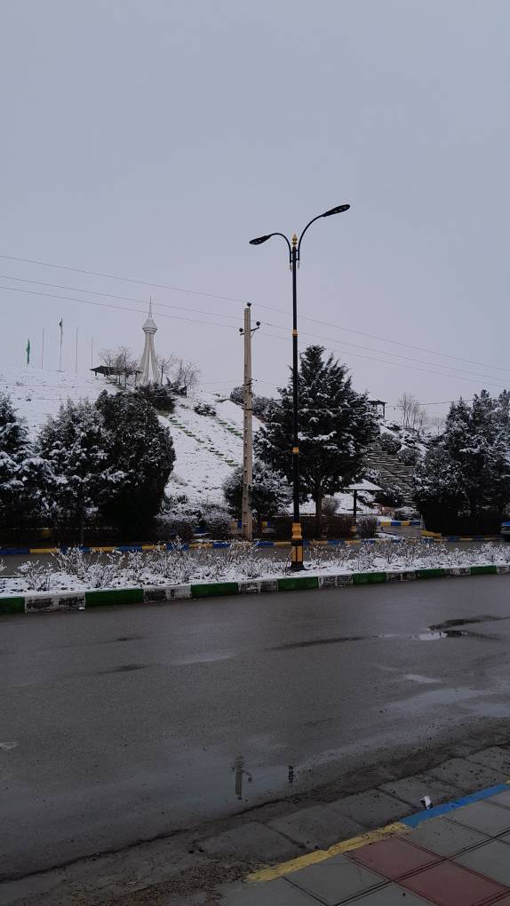 منظره برفی خرمدشت