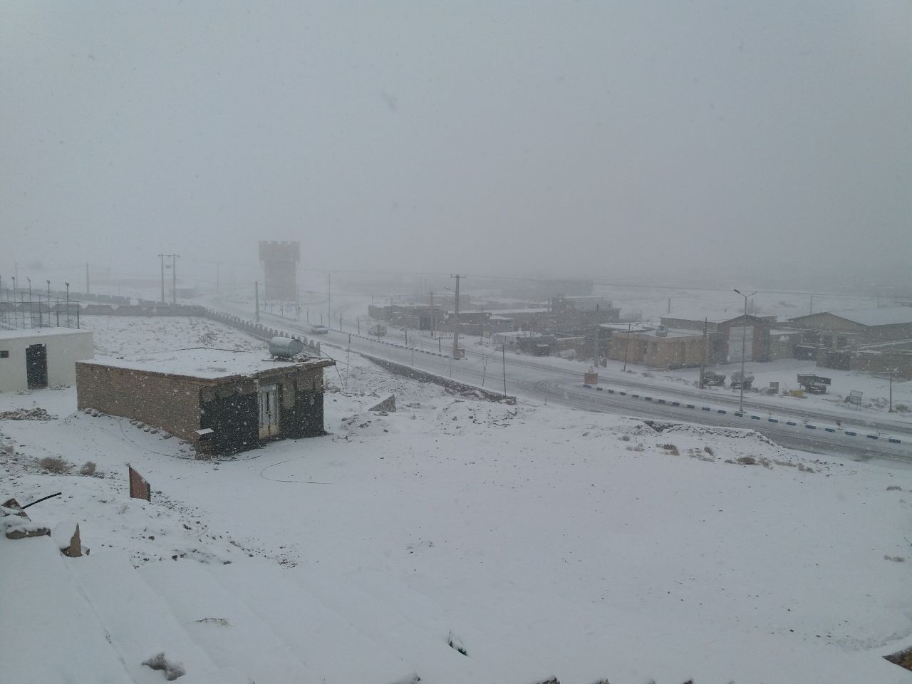 هوای زمستانی روستای نردین