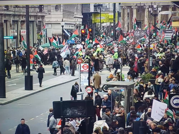 هواداران فلسطین در لندن