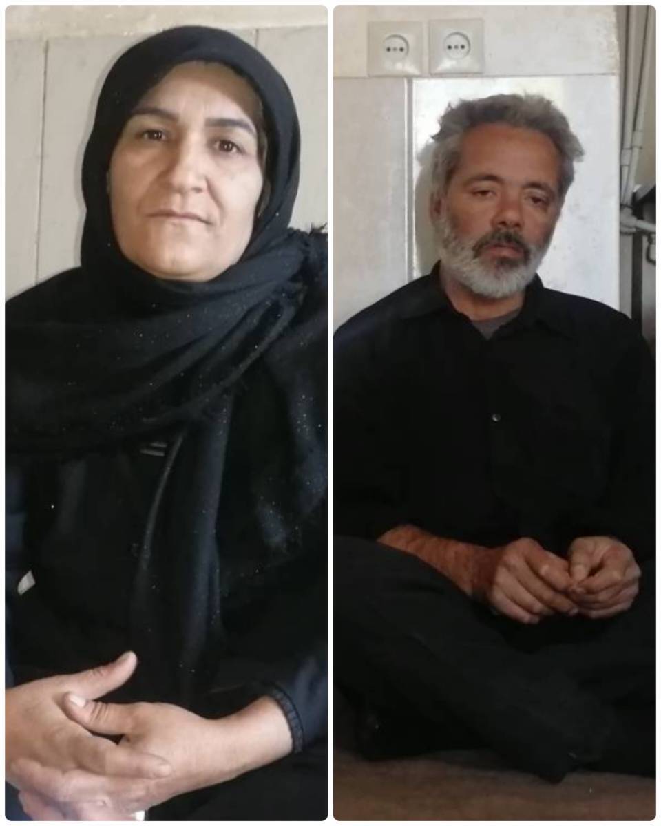 پدر و مادر شهید میلاد شادکام