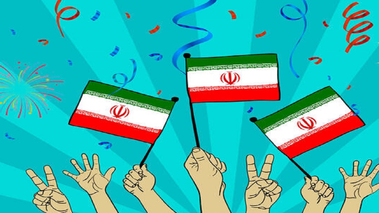 حال و هوای دانش آموزان مدارس روستای منصوری در ایام الله دهه فجر + تصاویر