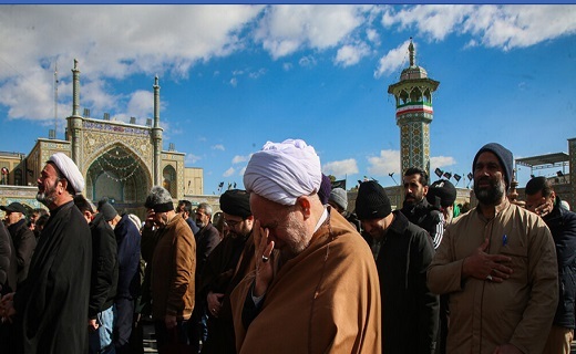 برپایی دسته عزای کاظمی در حرم بانوی کرامت(س)