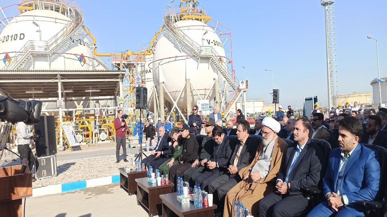 مخازن کروی جدید پالایشگاه آبادان افتتاح شد