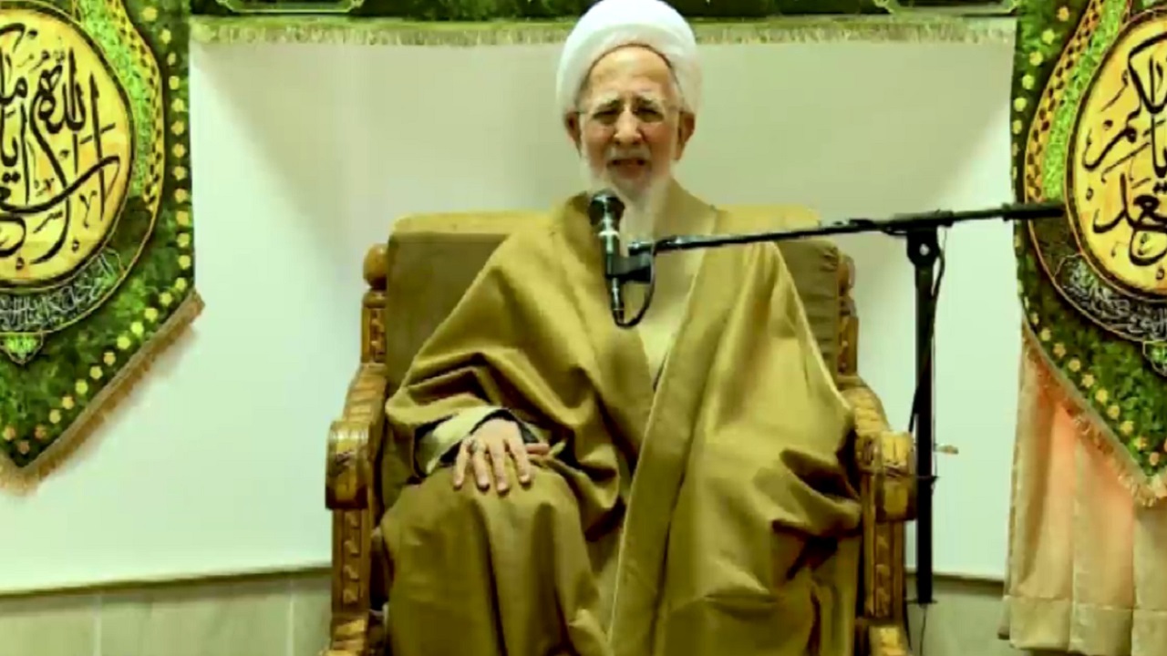 آیت الله جوادی آملی مردم را به حضور در راهپیمایی ۲۲ بهمن دعوت کرد+فیلم