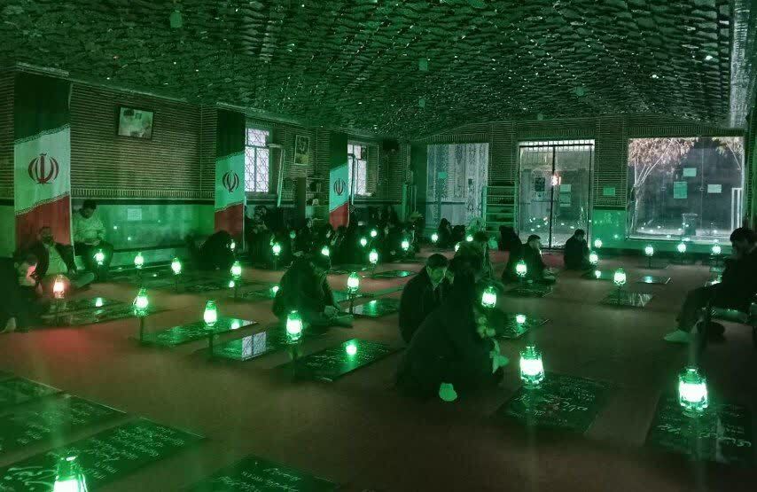 مراسم ماه رجب و لیله الرغائب در گلزار شهدا