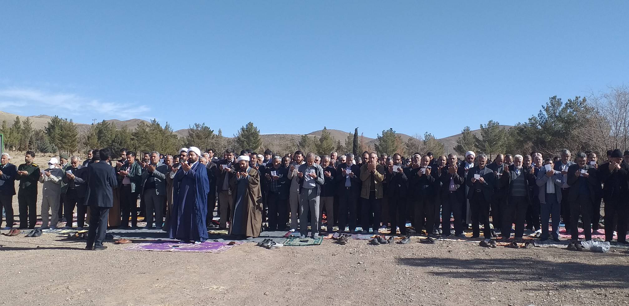 نماز باران در کوهبنان اقامه شد