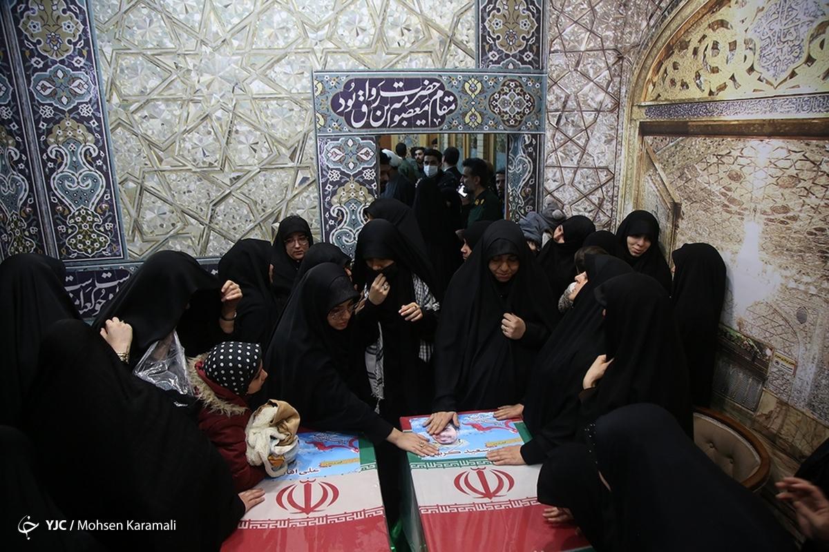 تشییع پیکر دو شهید حمله رژیم صهیونیستی در قم