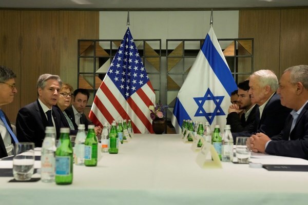 جلسه بلینکن با کابینه جنگ تل&zwnj;آویو