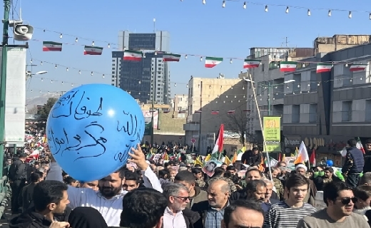 خروش مردم قزوین در جشن ۴۵ سالگی انقلاب