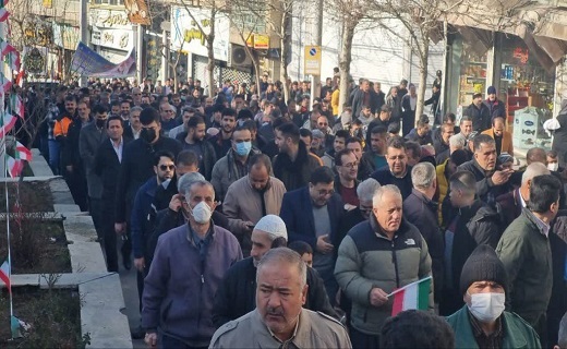 شکوه حضور کردستانی&zwnj;ها در راهپیمایی ۲۲ بهمن + فیلم و تصاویر