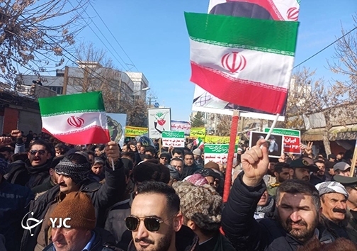حضور مردم همیشه در صحنه مهاباد در راهپیمایی ۲۲ بهمن