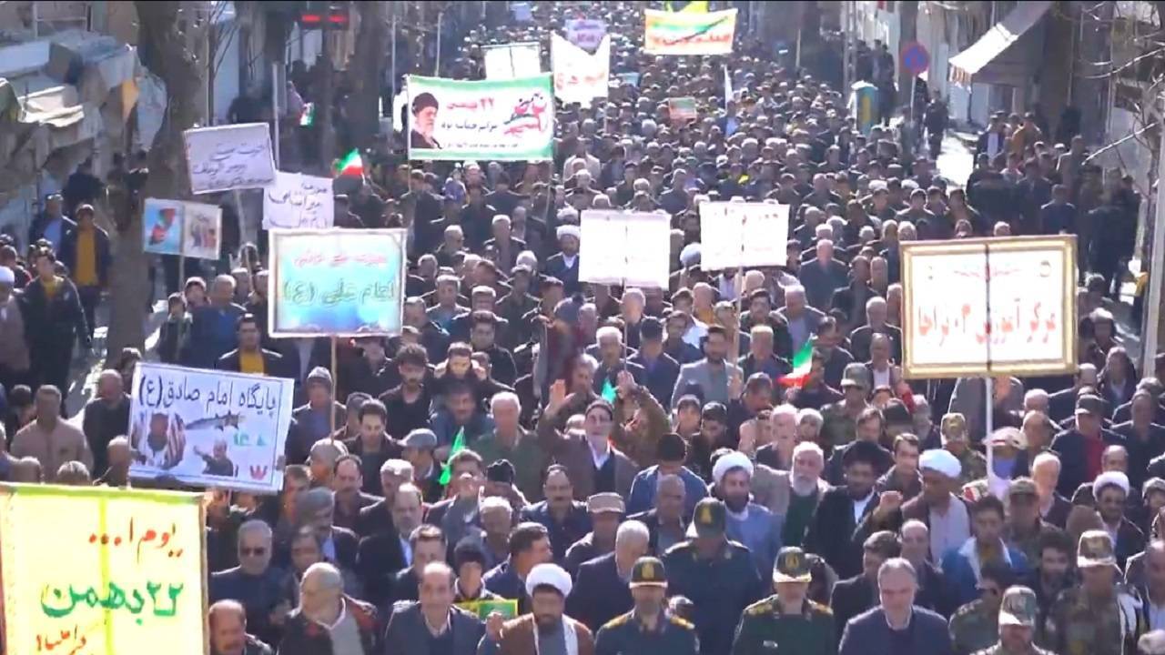 برگزاری راهپیمایی ۲۲ بهمن در آذربایجان شرقی