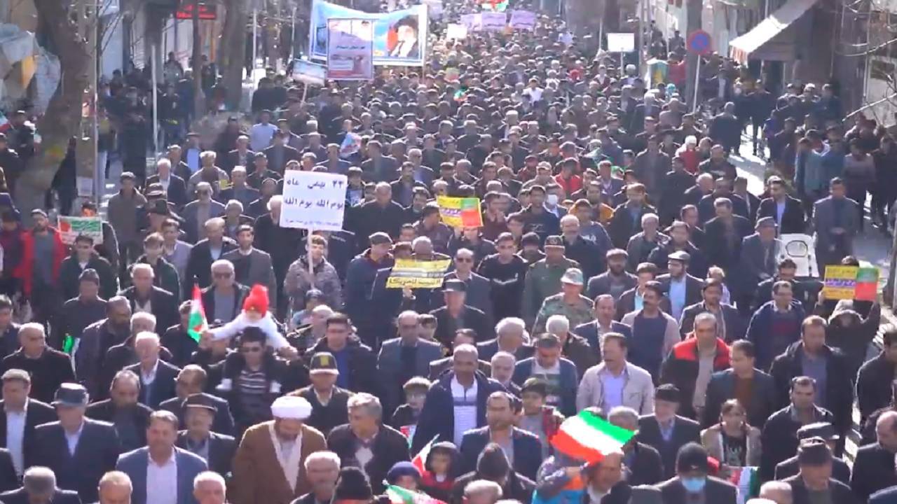برگزاری راهپیمایی ۲۲ بهمن در آذربایجان شرقی