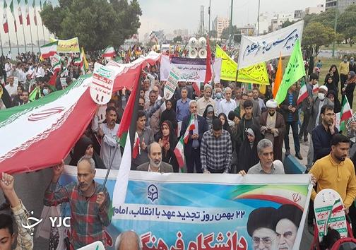 شکوه حضور هرمزگانی&zwnj;ها در راهپیمایی یوم الله ۲۲ بهمن