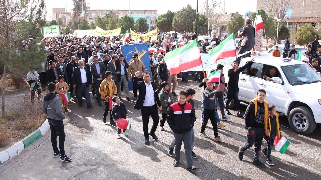 مراسم ۲۲ بهمن در بخش بوژگان نیل شهر به روایت شهروند خبرنگار