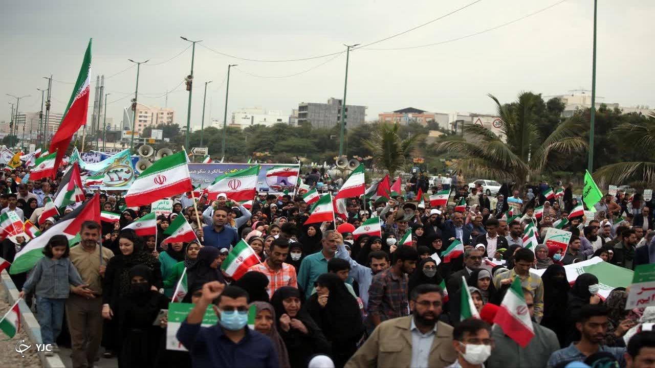 گزارش تصویری راهپیمایی ۲۲ بهمن در بندرعباس