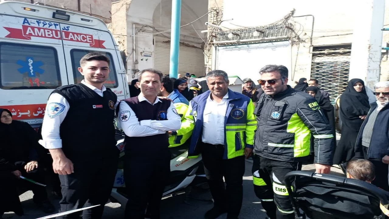پوشش سلامت جشن سالروز پیروزی انقلاب اسلامی در استان یزد