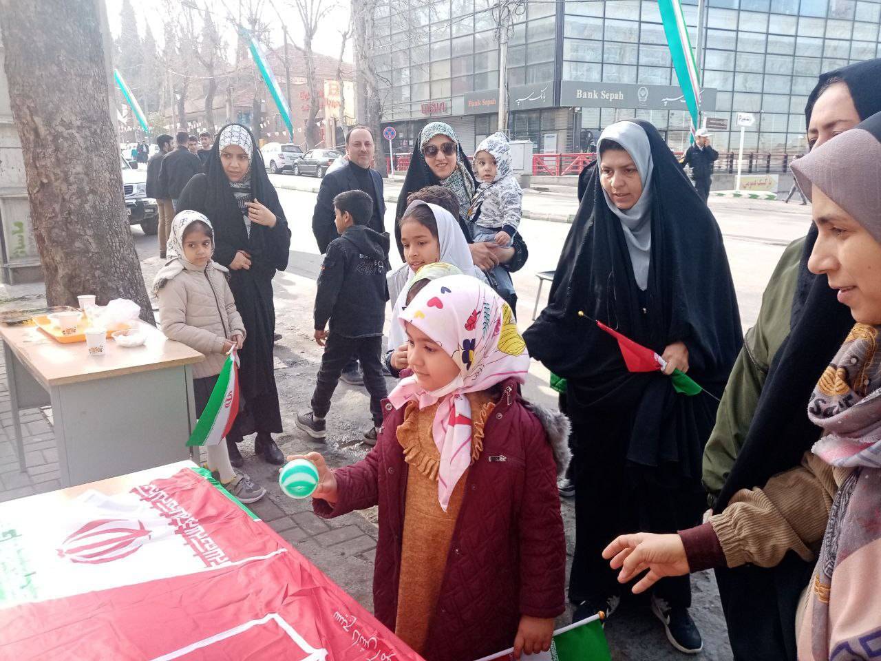ایستگاه صلواتی در مراسم راهپیمایی