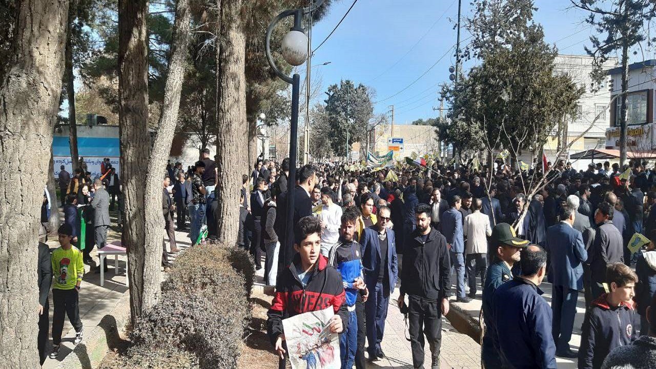 تصاویری از راهپیمایی ۲۲ بهمن ۱۴۰۲ در کوهدشت