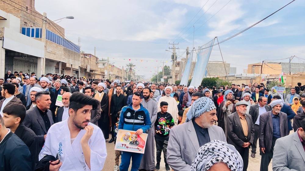 مراسم یوم الله در شهرستان حمیدیه