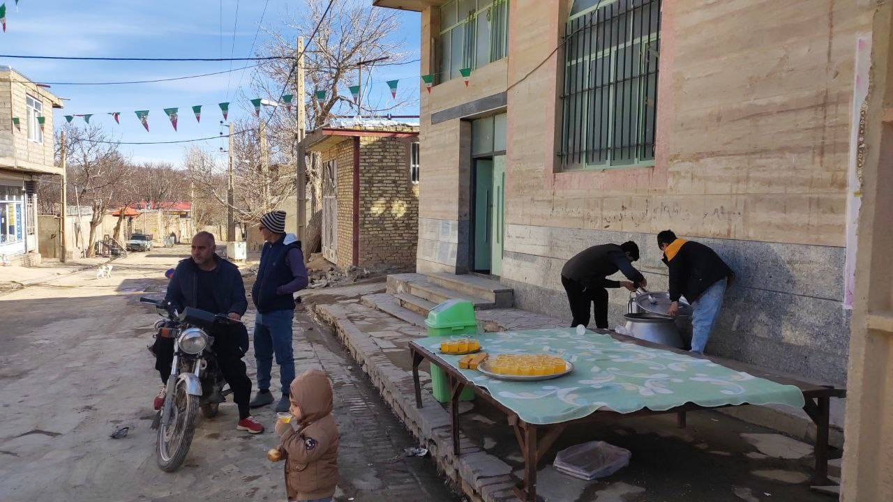 برگزاری ایستگاه صلواتی در روستای توآباد