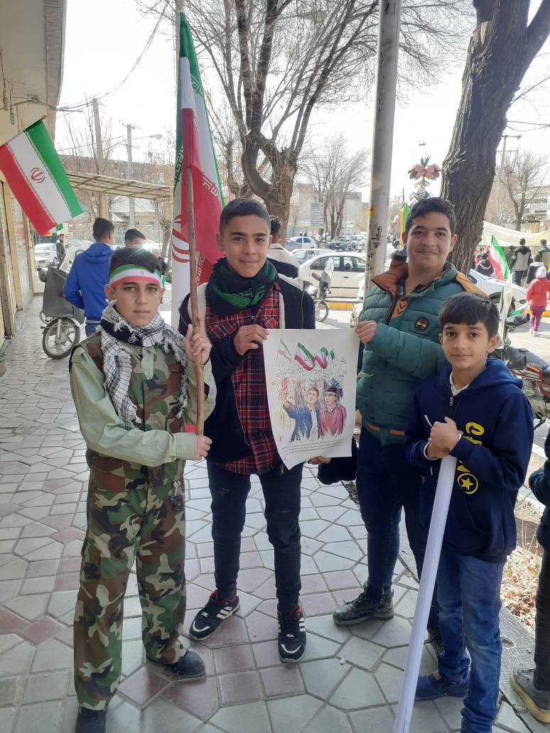 حضور گروه تعزیه خوانی در مراسم راهپیمایی