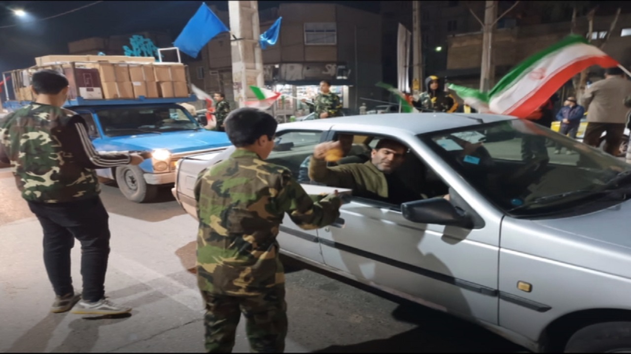 گوشه‌هایی از مراسم جشن پیروزی انقلاب اسلامی در روستای قشلاق جیتو قرچک + فیلم