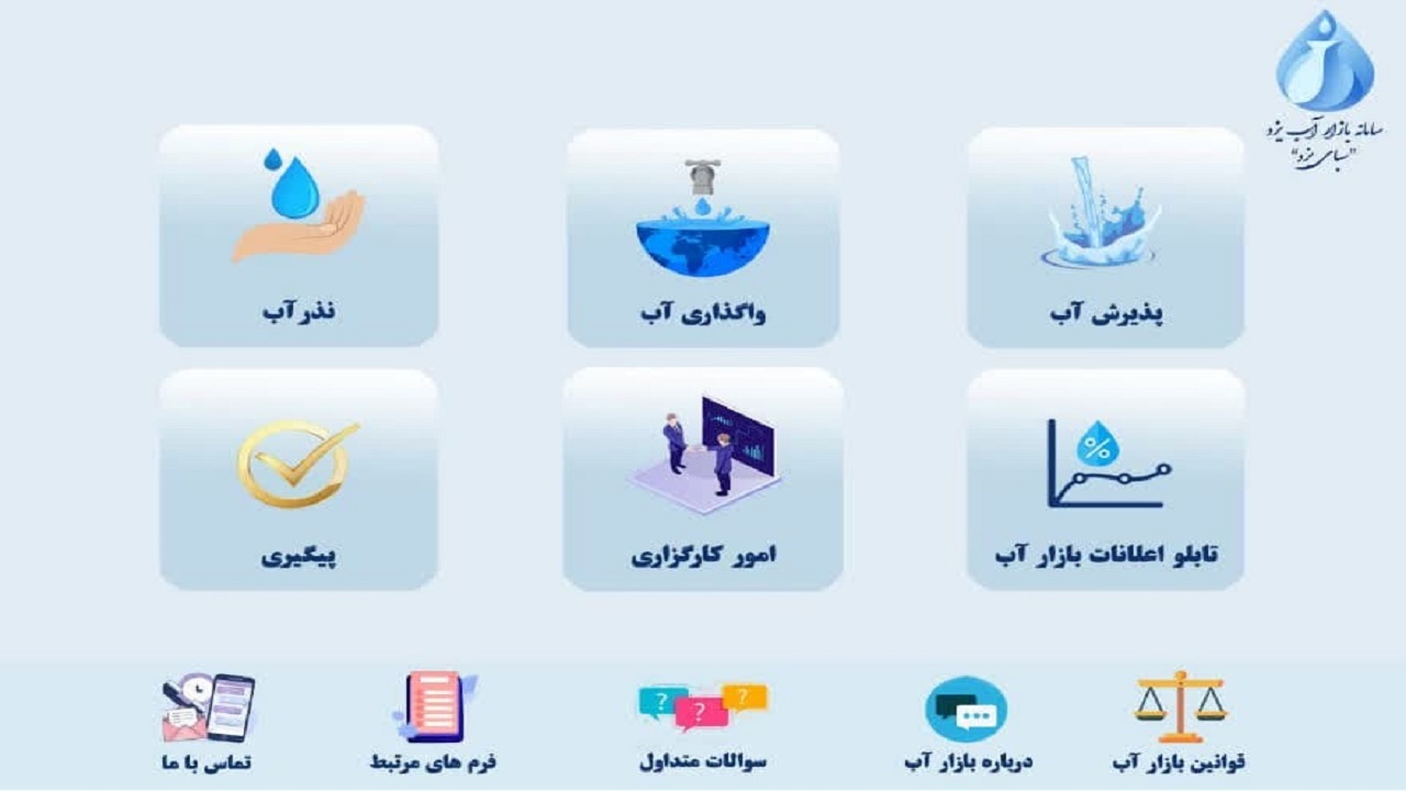 بازار آب یکی از راهکار‌های مدیریت تقاضا و تامین آب است