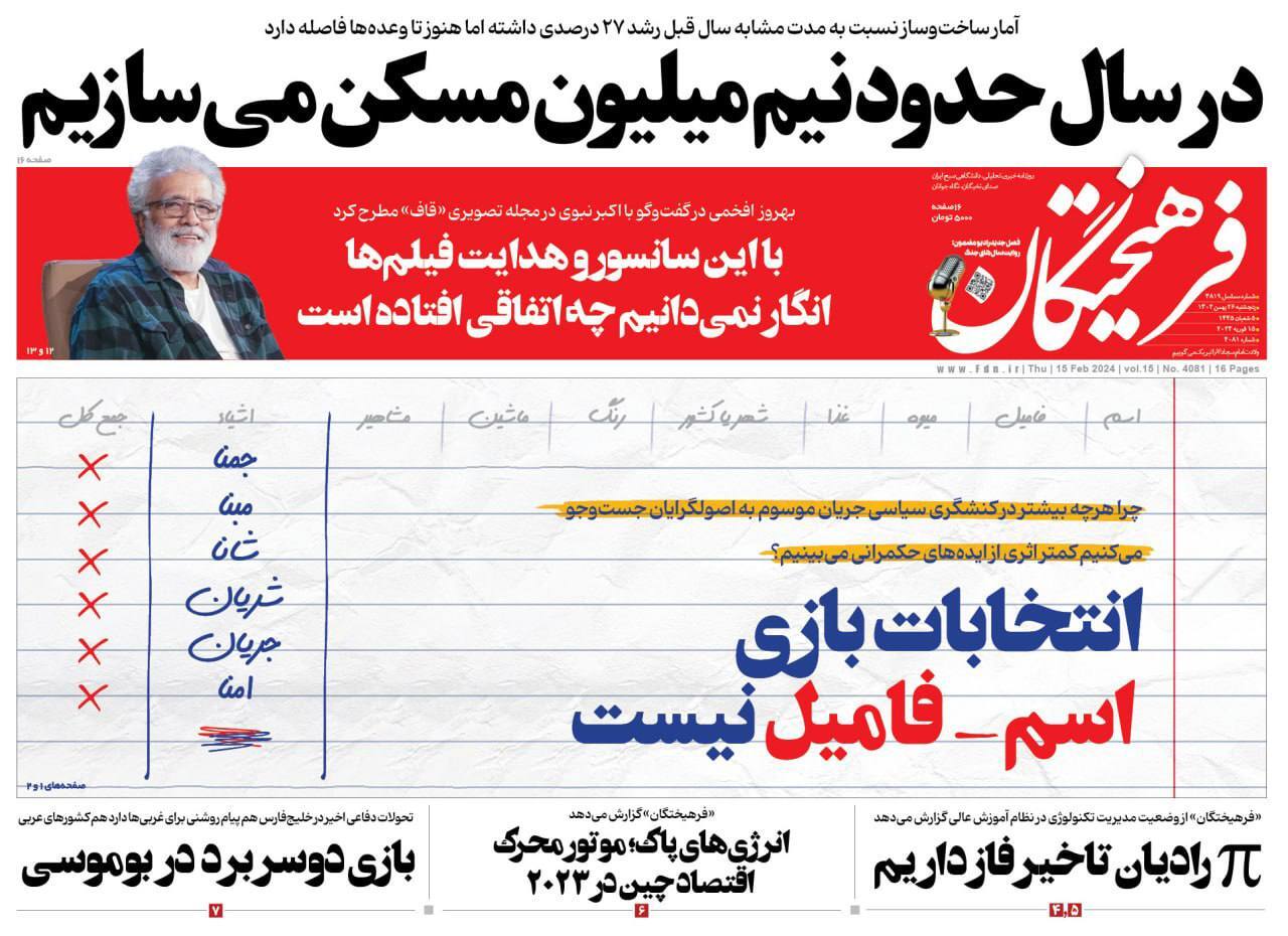 روزنامه فرهیختگان