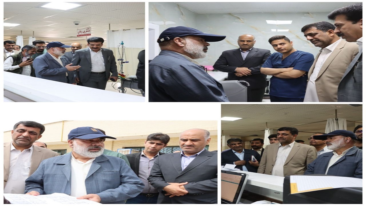 بازدید استاندار سیستان و بلوچستان از طرح توسعه بیمارستان شهرستان خاش