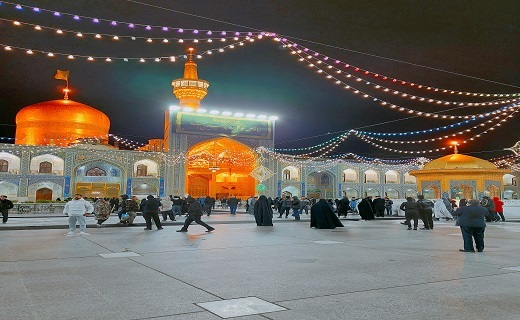 چراغانی حرم امام رضا