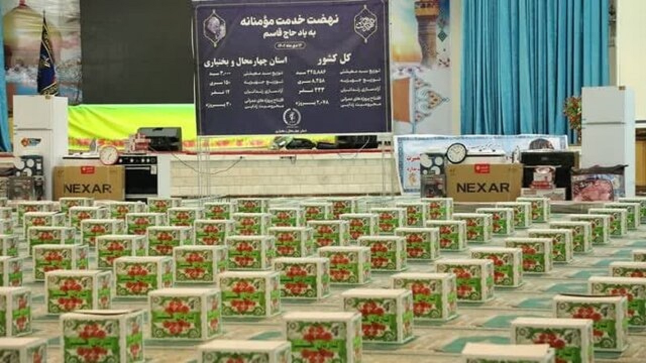 توزیع ۲۸۰ بسته معیشتی در حاشیه شهرستان زاهدان