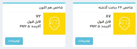تنفس هوای قابل قبول در تهران تنفس هوای قابل قبول در تهران