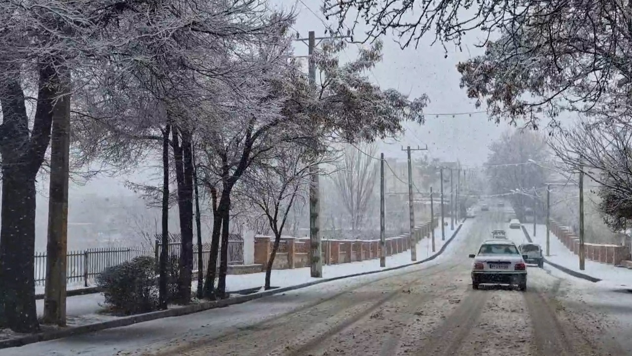 بارش برف و باران در استان اصفهان