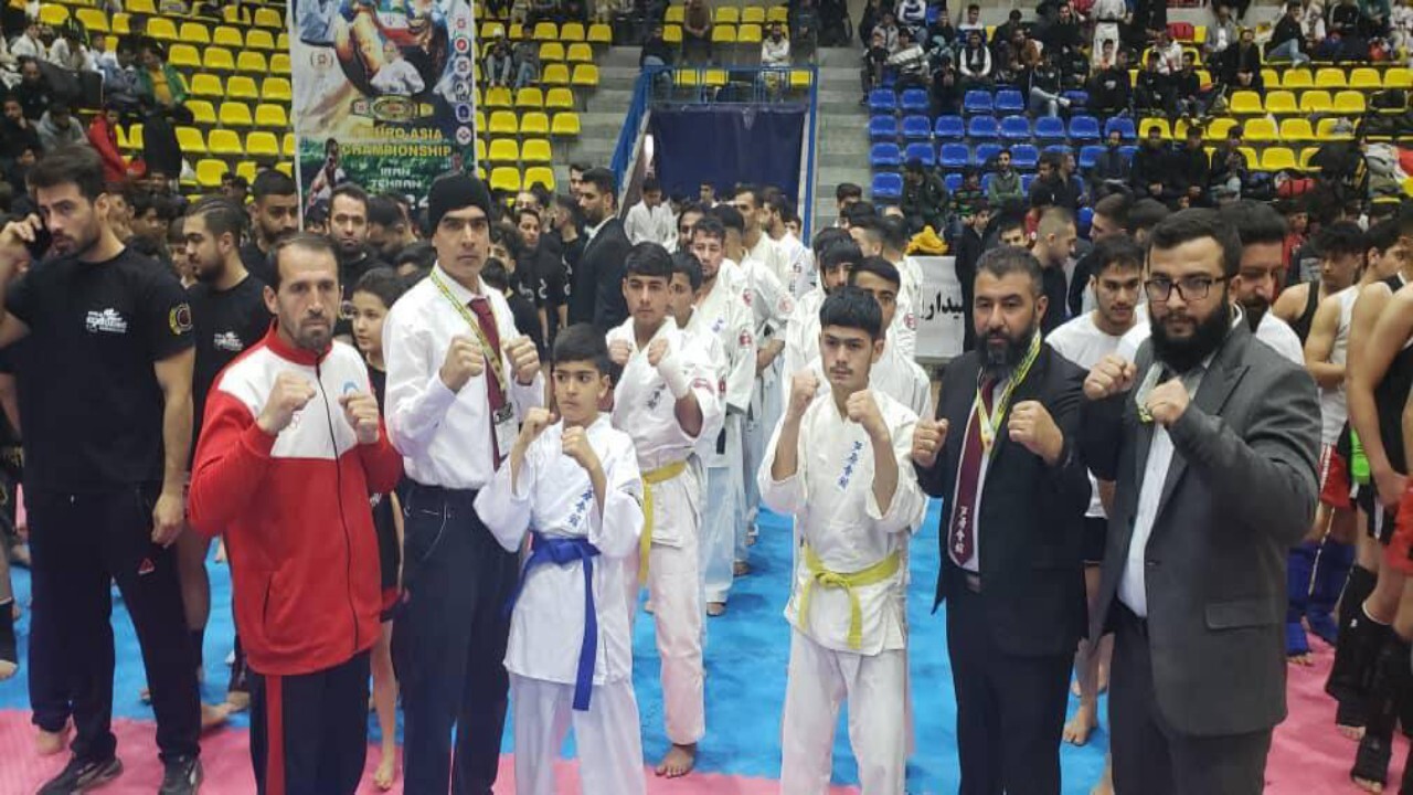 اشتراک ورزشکاران افغانستانی در مسابقات کاراته - تهران