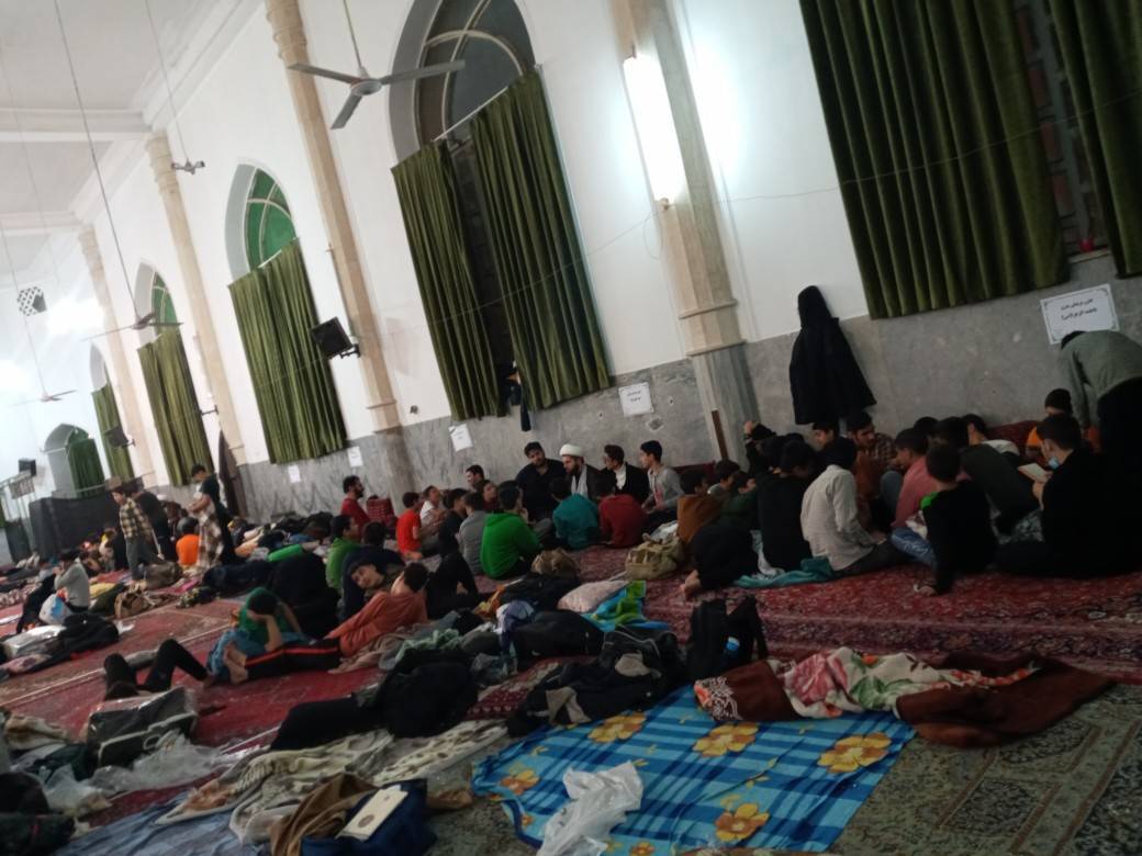 دانش آموزان شهر قم در مراسم معنوی اعتکاف
