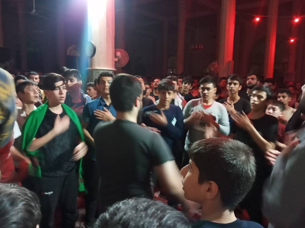 حضور دانش آموزان در مراسم اعتکاف