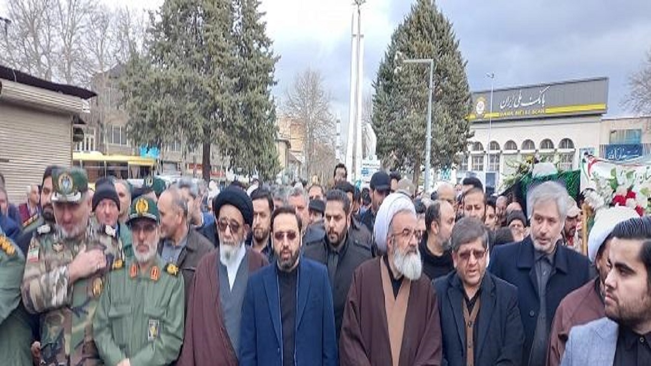 تشییع پیکر آیت الله ارومیان در مراغه
