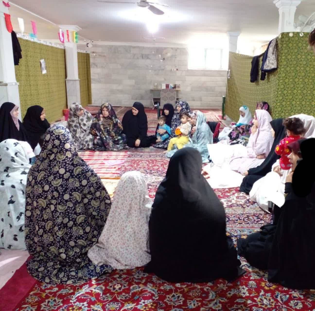 حضور مادران و کودکان در مراسم اعتکاف