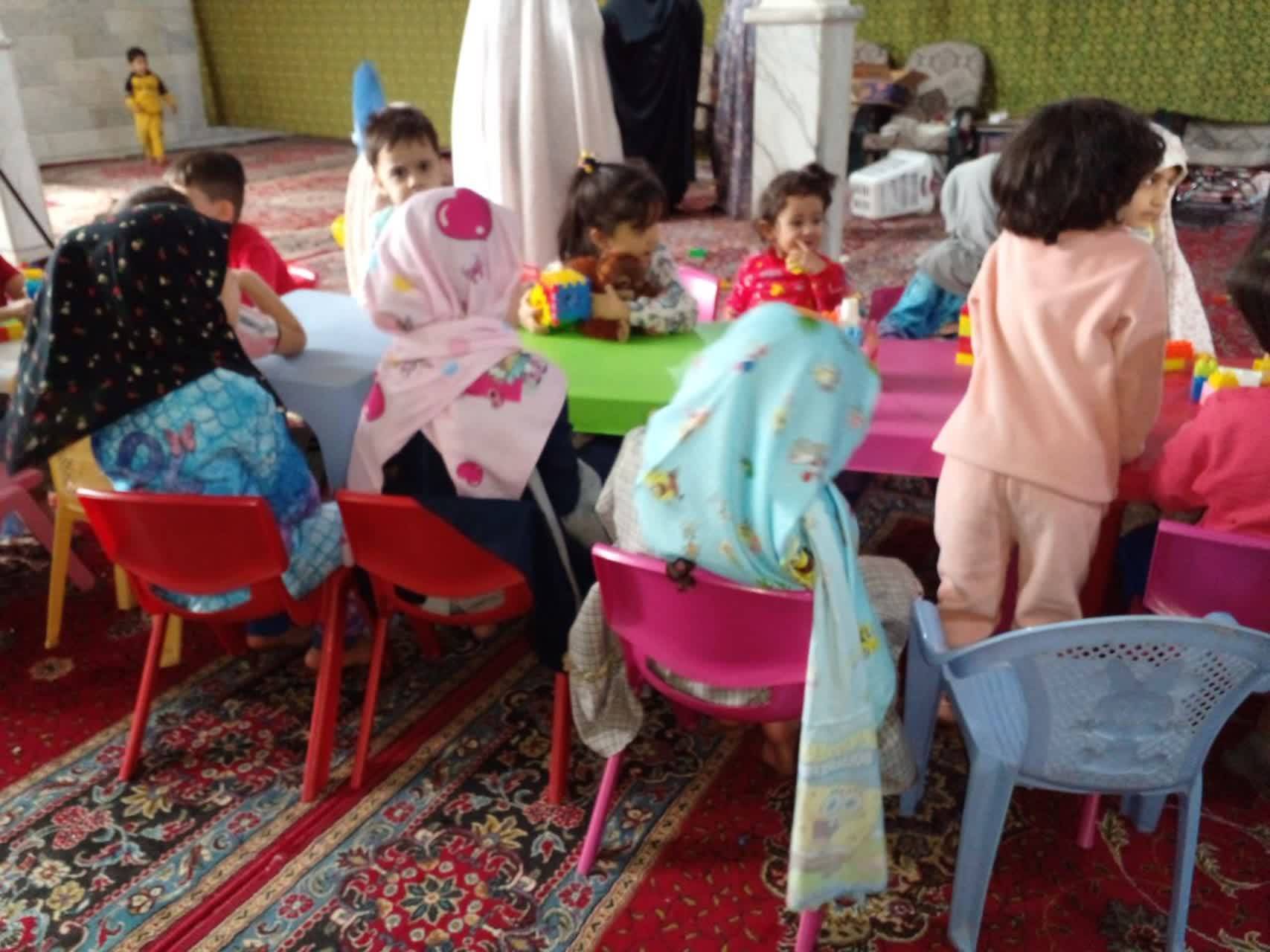 گزارش تصویری از مراسم اعتکاف مادر و کودک در نیشابور