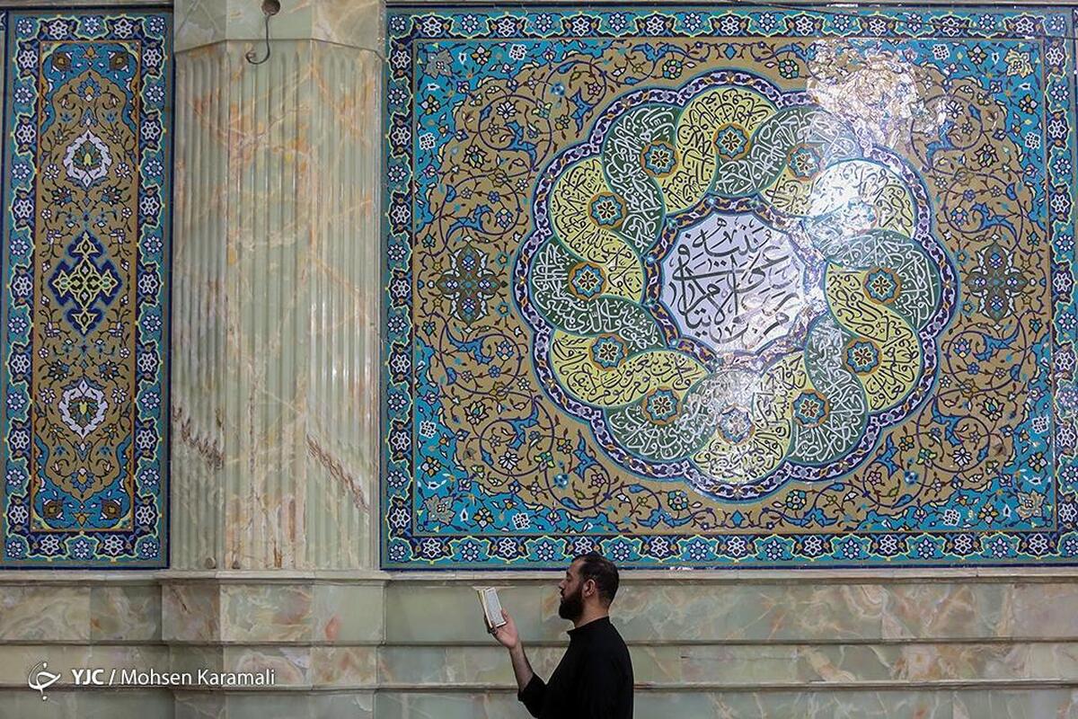 مراسم معنوی اعتکاف در همدان و مشهد