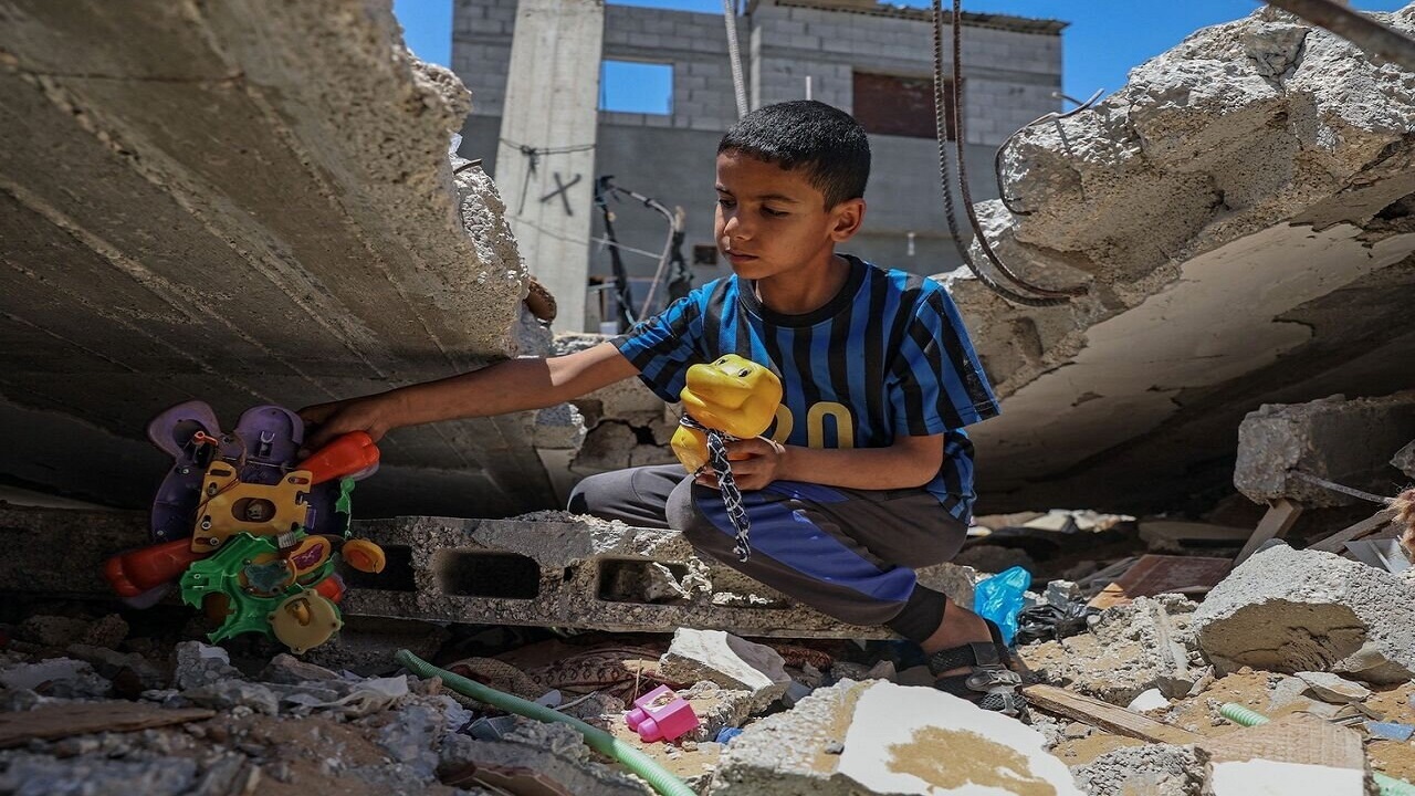 درخواست یک کودک فلسطینی از جهانیان + فیلم