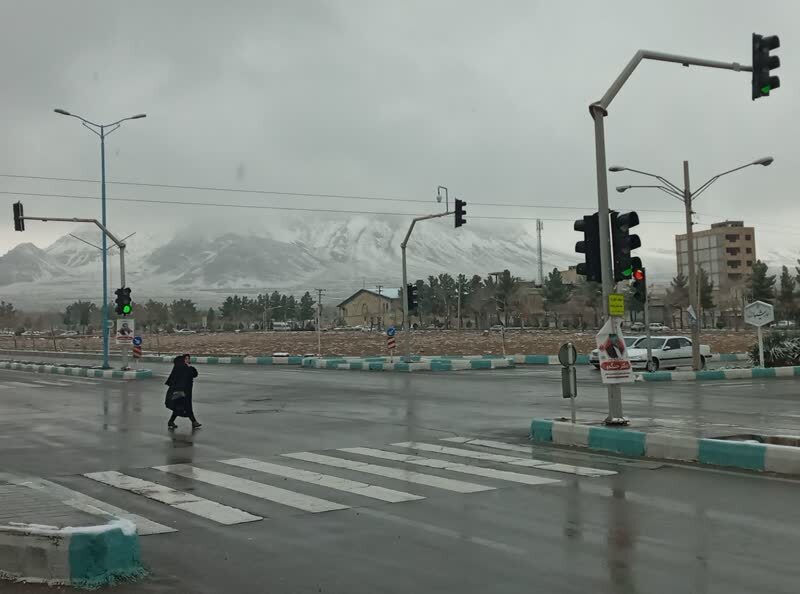 طبیعت برفی شهر